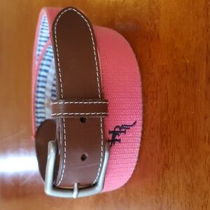 Peter Millar Embroidered Canvas Woven Golf Belt